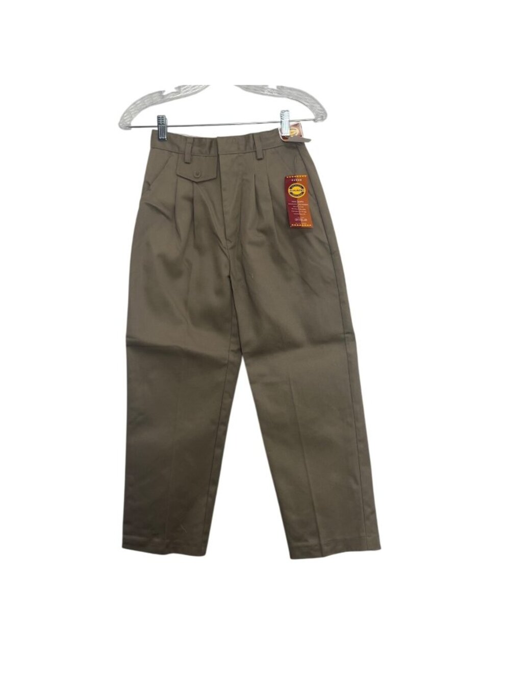 JB World School Uniform Girls Khaki Pants Pleated Size 10 New Durable